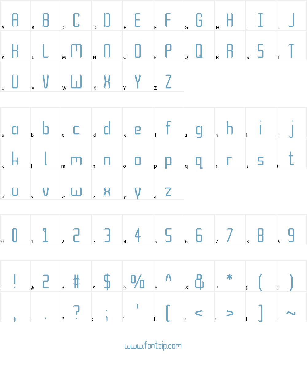 Sunshine 101 Font Character